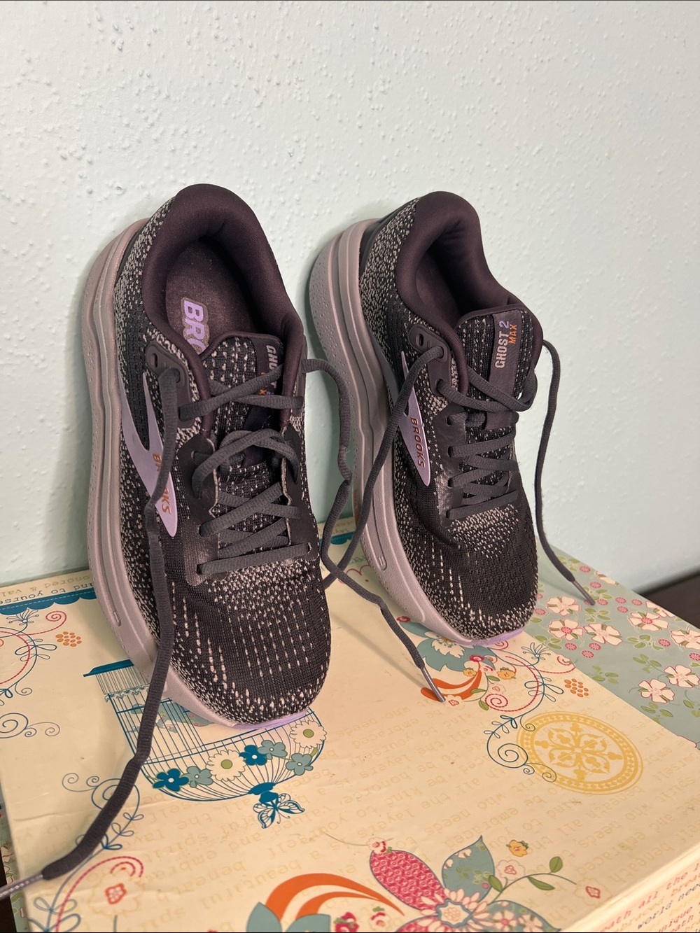 Brooks Women's Running Shoes in Dark Purple and Lavender